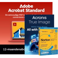 Acrobat Standard + Norton 360 Deluxe + Acronis Essentials | 1 Jaar