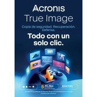 Acronis True Image Essentials 2026 | 5 PC | 1 Año | Móvil/Tableta incluido