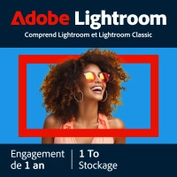 Adobe Lightroom CC | 1 Utilisateur | 1 An | 1 To de stockage dans le nuage