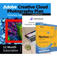 Adobe Photography Plan 1 TB + Norton 360 Deluxe 3 PC + Jottacloud Personal | 1 Year Adobe Photography Plan 1 TB + Norton 360 Deluxe 3 PC + Jottacloud Personal | 1 Year