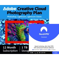 Adobe Photography Plan 1 TB + NordVPN standard | 1 Year Adobe Photography Plan 1 TB + NordVPN standard | 1 Year
