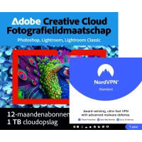 Adobe Photography Plan 1 TB + NordVPN standard | 1 Jaar