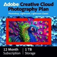 Adobe Photography Plan (Photoshop CC + Lightroom CC) | 1 User | 1 year | 1TB cloudstorage Adobe Photography Plan (Photoshop CC + Lightroom CC) | 1 User | 1 year | 1TB cloudstorage