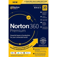 Norton 360 Premium | 10 Devices | 1 Year | 2026 | 75 GB Cloud backup Norton 360 Premium | 10 Devices | 1 Year | 2026 | 75 GB Cloud backup