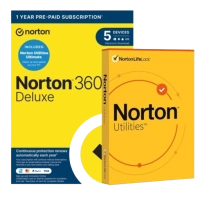 Norton 360 Deluxe with Norton Utilities Ultimate | 2026 | 5 devices | 1 year Norton 360 Deluxe with Norton Utilities Ultimate | 2026 | 5 devices | 1 year