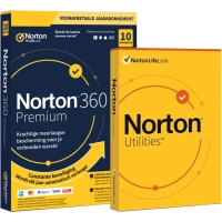 Norton 360 Premium met Norton Utilities Ultimate | 2026 | 10 Apparaten | 1 Jaar
