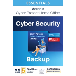 Acronis Cyber Protect Home Office Essentials 2024 | 5 PC | 1 Jahr | Mobile/Tablet inklusive