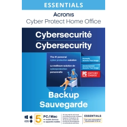 Acronis Cyber Protect Home Office Essentials 2024 | 5 PC | 1 an | Mobile/Tablette inclus