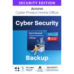 Acronis Cyber Protect Home Office - Security edition 2024 | 1 PC | 1 Jahr | 50 GB Cloud-Backup