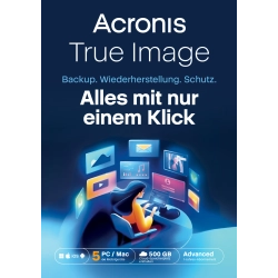 Acronis True Image Advanced | 5 PCs | 1 Jahr | 500 GB Cloud-Speicher