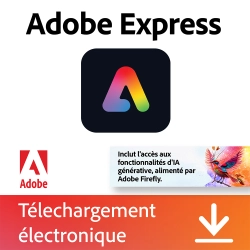 Adobe Express Premium | 1 An | Windows | Mac | Android | iOS