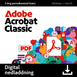 Adobe Acrobat Classic | 1 användare | 3 år | Windows & macOS