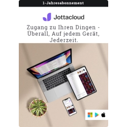 Jottacloud Personal Unlimited | 1 Benutzer | 1 Jahr | Unbegrenzter Cloud-Speicher | Schnelle Synchronisation zwischen deinen Geräten