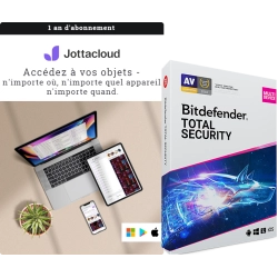 Jottacloud Personal Unlimited + Bitdefender Total Security | 5 appareils | 1 an