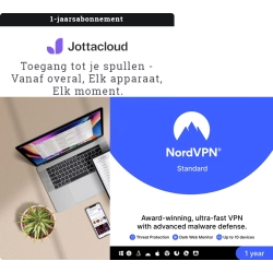 Jottacloud Personal Unlimited + 1 Maand GRATIS NordVPN | 1 Gebruiker | 1 Jaar | Onbeperkte cloudopslag