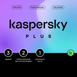 Kaspersky Plus | 3 appareils | 1 an | Benelux