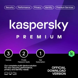 Kaspersky Premium | 3 Apparaten | 1 Jaar | 2026 | DACH