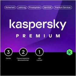 Kaspersky Premium | 3 Geräte | 1 Jahr | 2026 | DACH