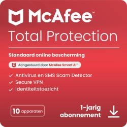 McAfee Total Protection | 10 Apparaten | 1 Jaar