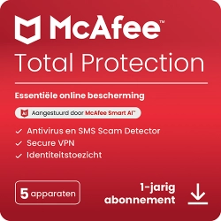 McAfee Total Protection | 5 Apparaten | 1 Jaar