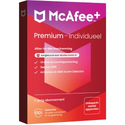 McAfee+ Premium Individual | 1 Jaar | Onbeperkt aantal apparaten | Windows - Mac - iOS - Android - ChromeOS