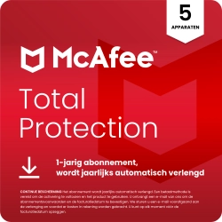 McAfee Total Protection 2026 | 5 Apparaten  | 1 Jaar