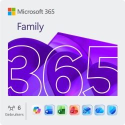 Microsoft 365 Family | 6 Gebruikers - 1 jaar | Inclusief updates