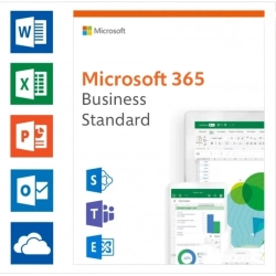 Microsoft 365 Business Standard | Månadsabonnemang | 1 Användare | 15 Enheter