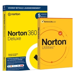 Norton 360 Deluxe met Norton Utilities Ultimate | 2026 | 5 Apparaten | 1 Jaar
