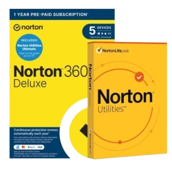 Norton 360 Deluxe with Norton Utilities Ultimate | 2026 | 5 Devices | 1 Year