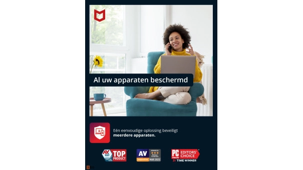 McAfee Total Protection 10 Apparaten met VPN en Acronis Back-up