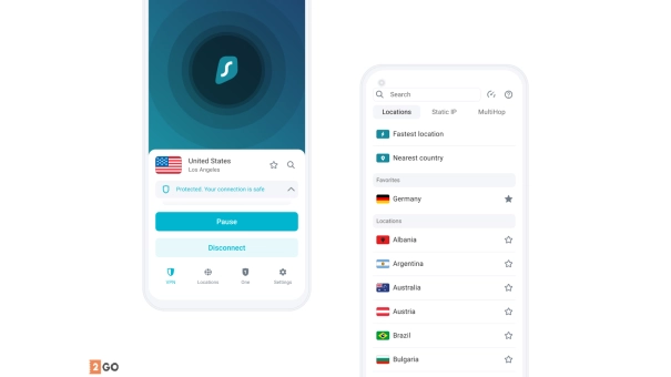 Surfshark VPN | Onbeperkt aantal apparaten | 1 Jaar | Onbeperkt online