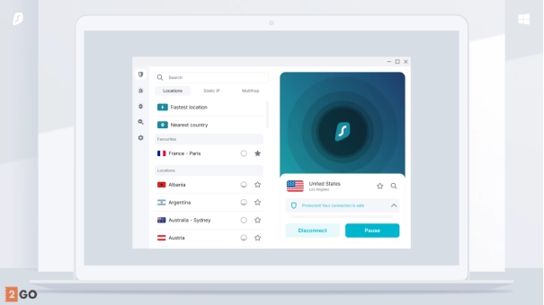 Surfshark VPN | Onbeperkt aantal apparaten | 1 Jaar | Onbeperkt online