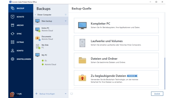 Acronis Cyber Protect Home Office - Security edition 2024 | 1 PC | 1 Jahr | 50 GB Cloud-Backup