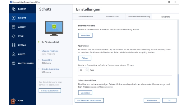 Acronis Cyber Protect Home Office - Security edition 2024 | 1 PC | 1 Jahr | 50 GB Cloud-Backup