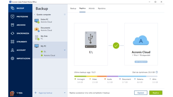 Acronis Cyber Protect Home Office - Security edition 2024 | 1 PC | 1 Anno | 50 GB cloud back-up