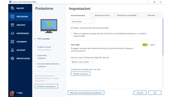 Acronis Cyber Protect Home Office - Security edition 2024 | 1 PC | 1 Anno | 50 GB cloud back-up