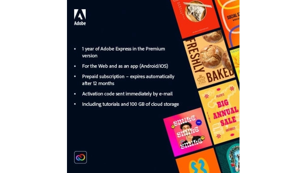 Adobe Express Premium | 1 Jaar | Windows | Mac | Android | iOS