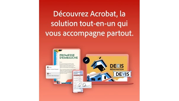 Adobe Acrobat Pro | 1 Utilisateur | 1 An