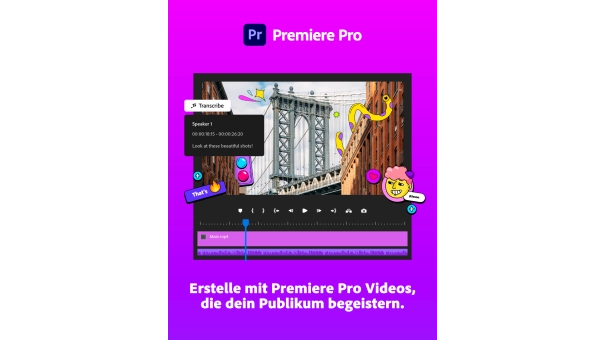 Adobe Creative Cloud Pro (alle Anwendungen) | Abonnement | 1 Jahr | 100 GB Cloud