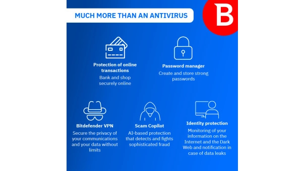 Bitdefender Ultimate Security Individual 2026 | 5 Devices | 1 Year 
