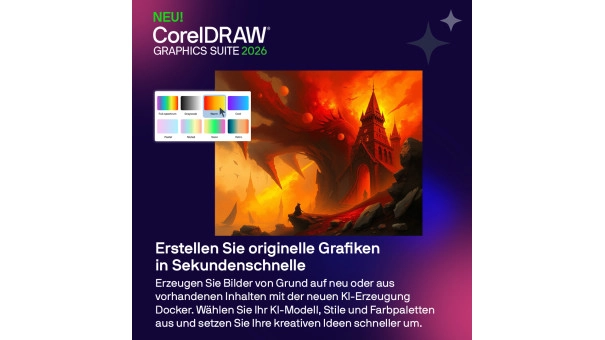 CorelDRAW Graphics Suite 2026 | Einmaliger Kauf | Windows & Mac