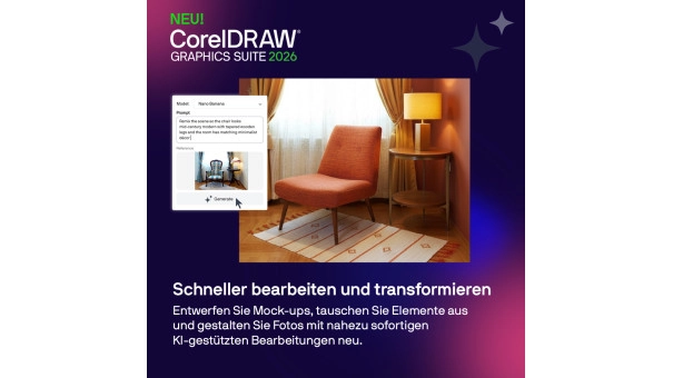 CorelDRAW Graphics Suite 2026 | Einmaliger Kauf | Windows & Mac