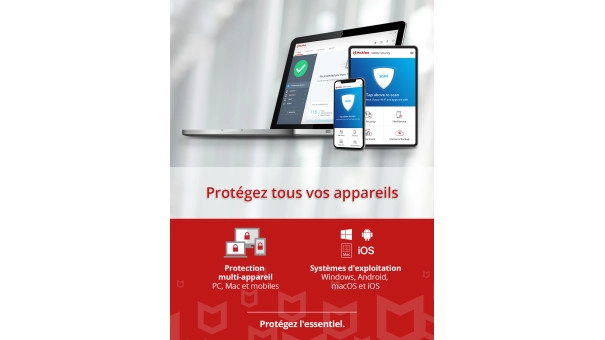 McAfee AntiVirus Plus 2024 | 3 appareils - 1 an