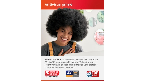 McAfee Internet Security 2026 | 3 Appareils | 1 An | Windows - Mac - Android - iOS