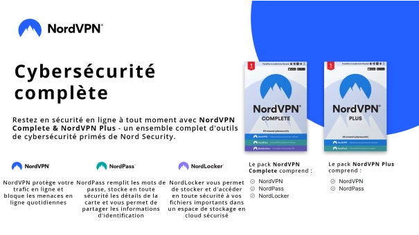 NordVPN Ultime | 10 Appareils | 1 An | NordPass inclus | 1 To Sauvegarde cloud
