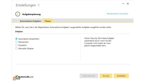 einstellungen norton