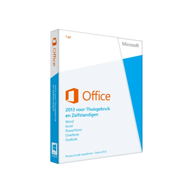 Microsoft Office 2013 Thuisgebruik & Zelfstandigen 1 PC
