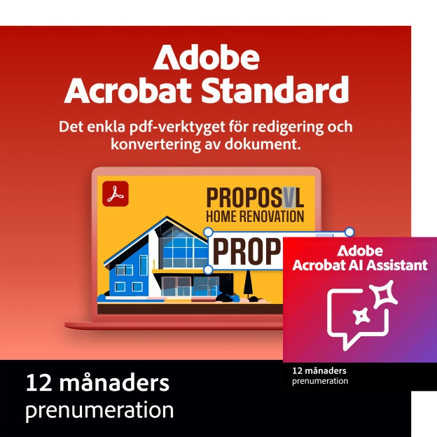 Adobe Acrobat Standard | 1 användare | 1 år