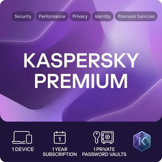 Kaspersky Premium | 1 Enhet | 1 År | 2026